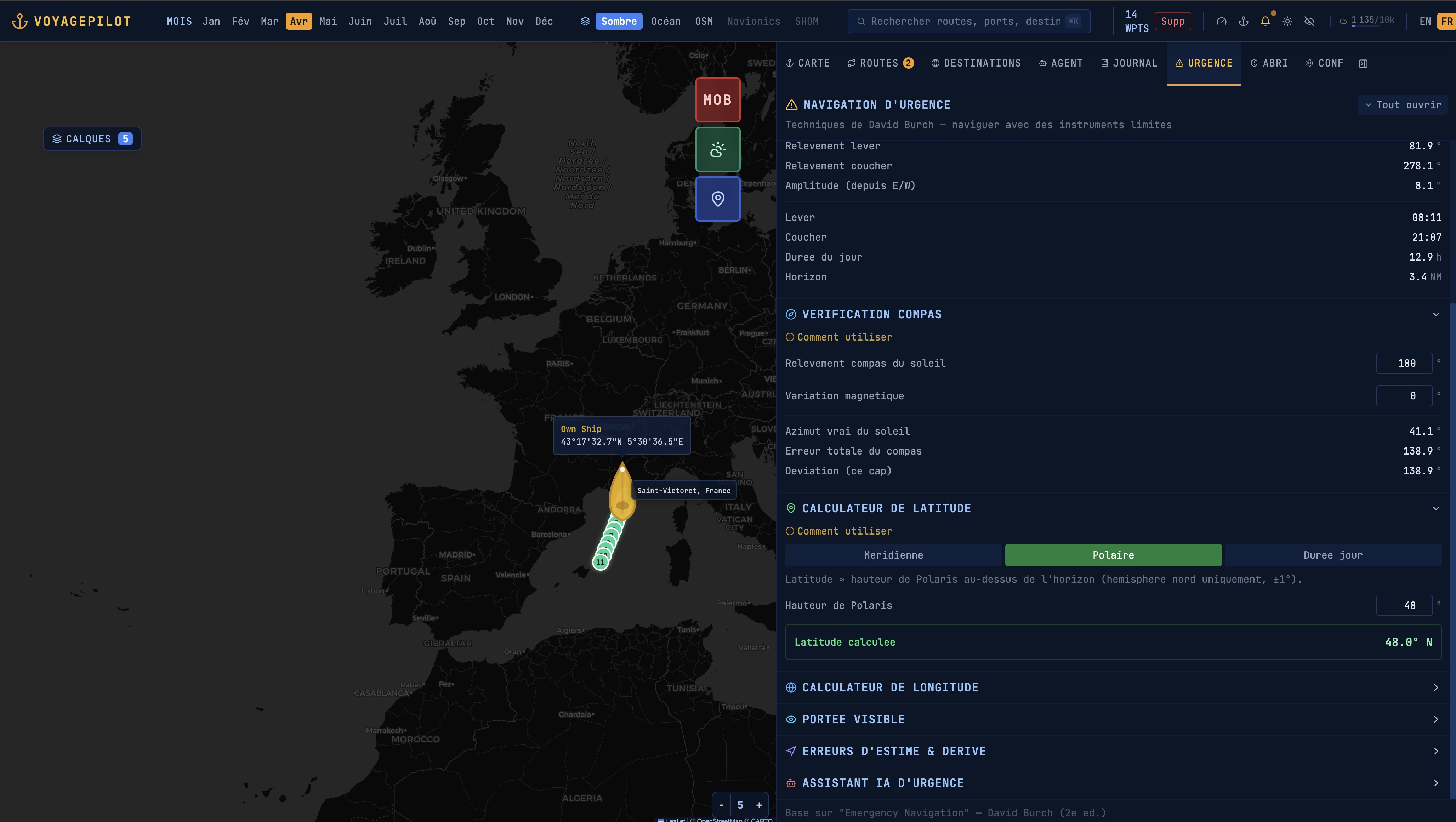 Navigation d'urgence RAG
